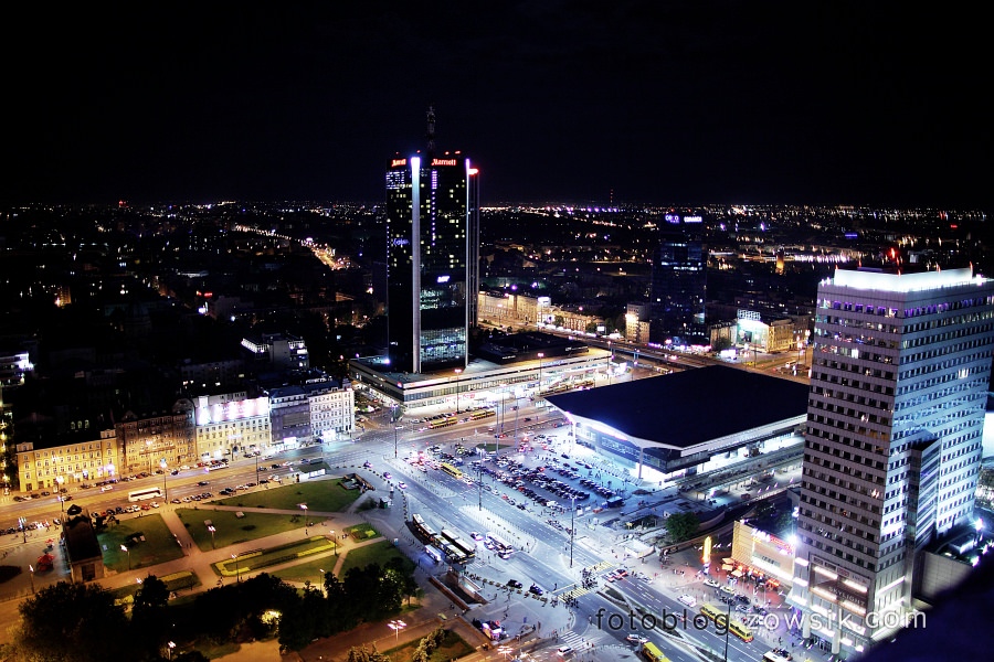 Noc Muzeów 2011 Warszawa - Pałac Kultury i Nauki, w dzień i w nocy. 53