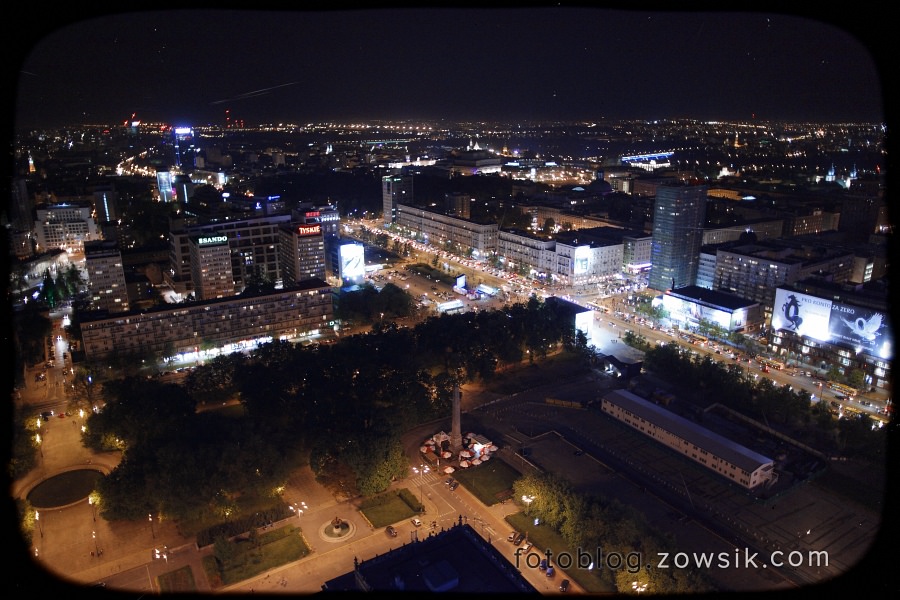 Noc Muzeów 2011 Warszawa - Pałac Kultury i Nauki, w dzień i w nocy. 472