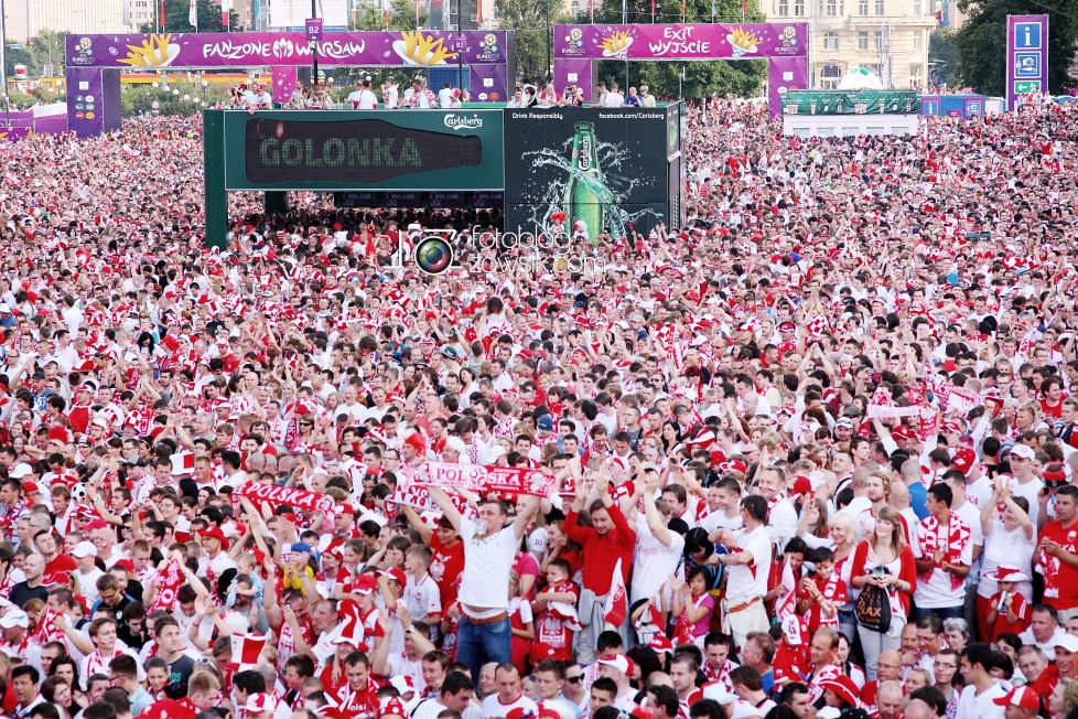 UEFA EURO 2012. Mecz Polska - Grecja. Reportaż ze strefy kibica w Warszawie. 40